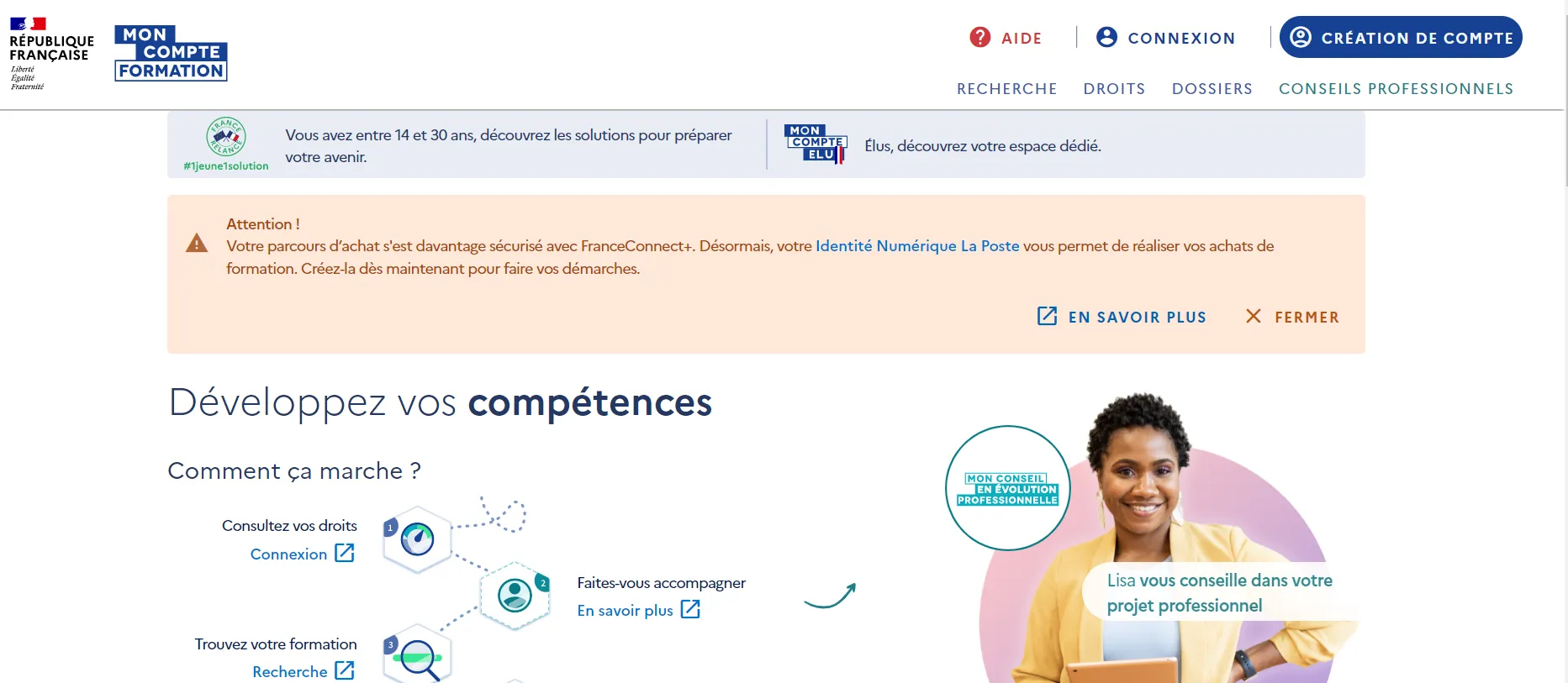 créer mon compte CPF