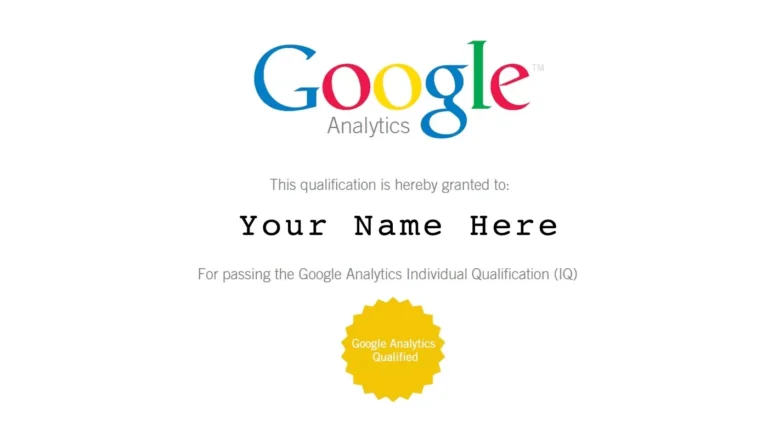 obtenir une certification google analytics 4